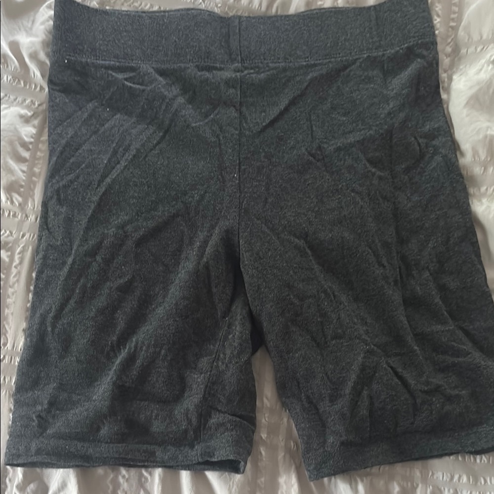 Forever 21 Gray Bike Shorts with Elastic Waistband